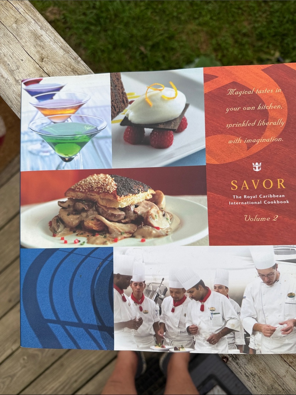 Savor: The Royal Caribbean International Cookbook Volume 2 - Red & Blue Cover